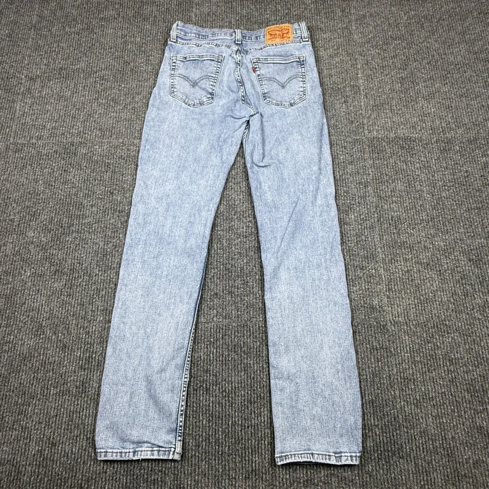 Levis 511 Slim Fit Jeans Mens 32x34 Light Wash Blue Denim 04511-3623